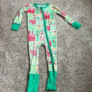 Birdie Bean Convertible Romper Christmas  Print 2023